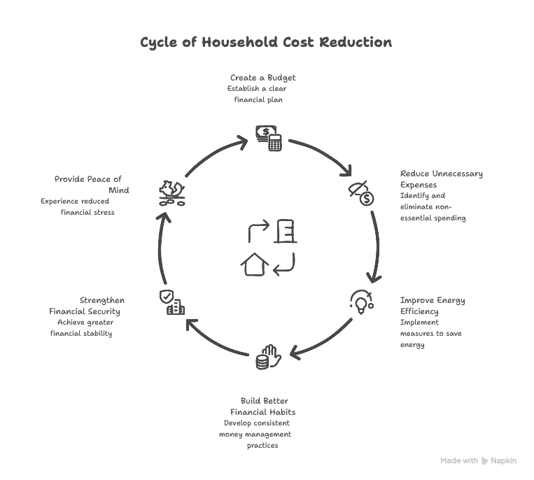 cycle of household cost reduction